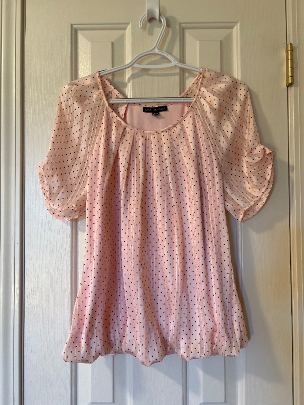 Sara Michelle Size Medium Blush Pink Top NWOT